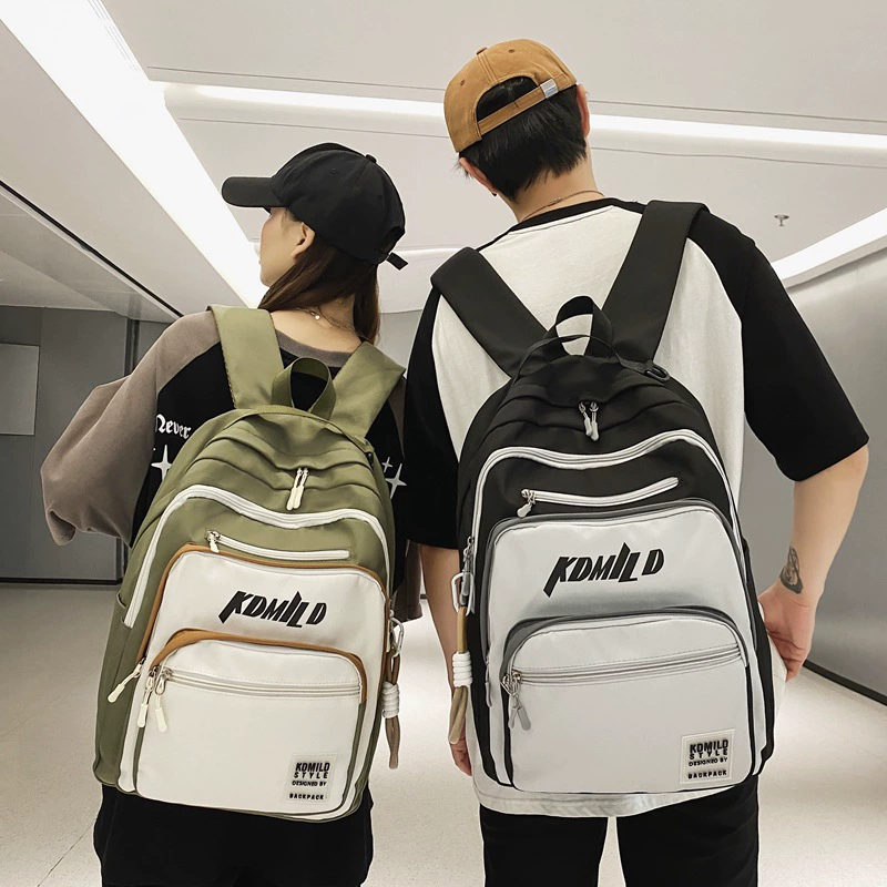 Fashionable trend brand Japanese backpack for leisure, for teenagers, for students