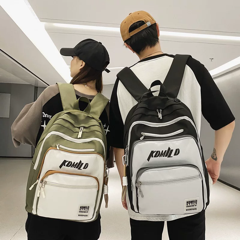 Fashionable trend brand Japanese backpack for leisure, for teenagers, for students