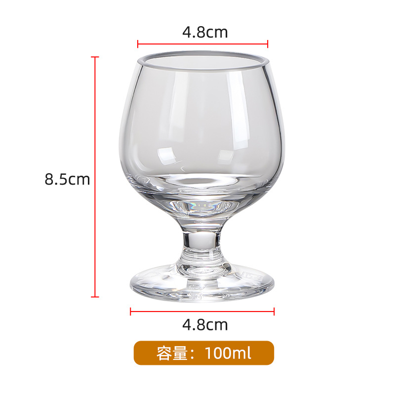 100ML 두꺼운 외국 와인 잔 - 유리가 아님