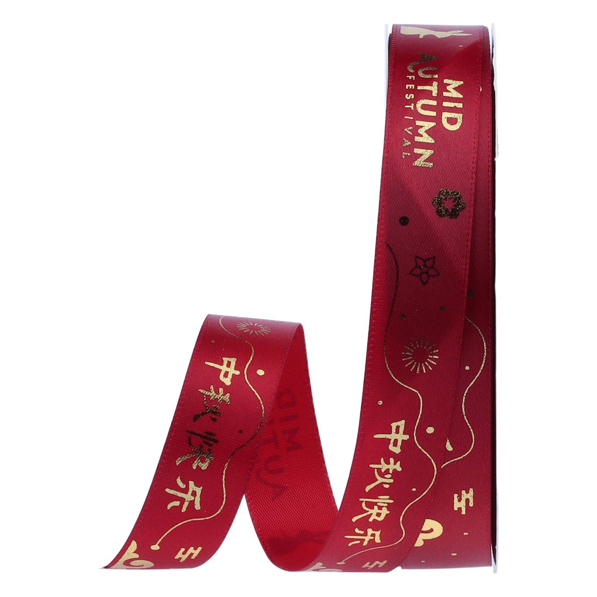 Año nuevo bronceado cinturón de poliéster al por mayor tienda de flores ramo floral material de embalaje Año Nuevo Festival de Primavera flor cinta de embalaje