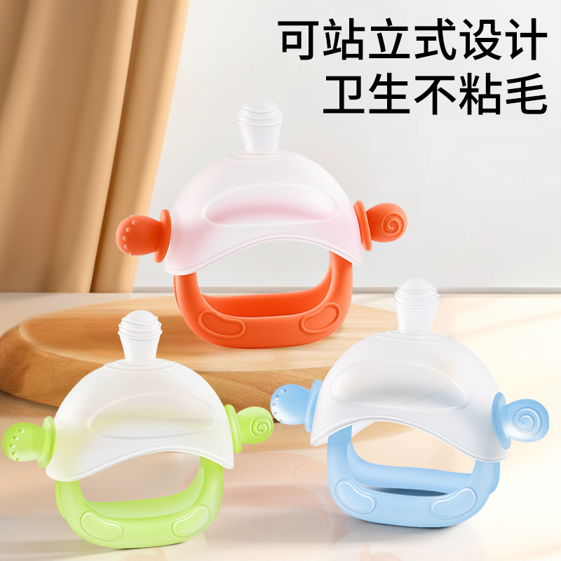 Food Grade Silicone Tooth Gel Anti-eating Tooth Gel Boiled for Babies Full Set of Hand Tooth Gel Bite Nipple