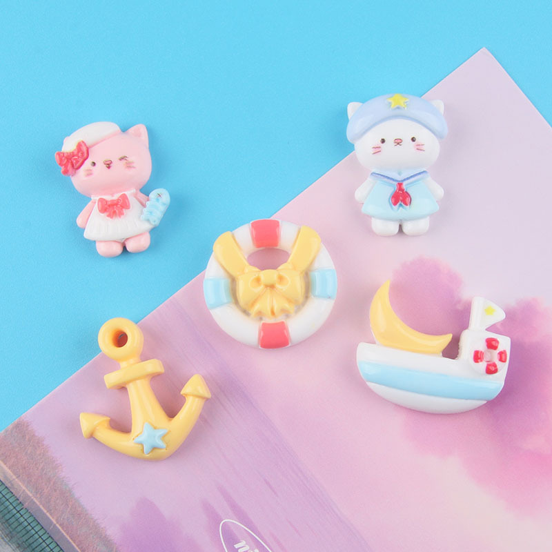 Cute marine cream accessories