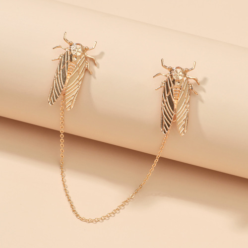 Cross-border ins fashion brand cicada bee pendant brooch cute animal collar pin brooch shirt button suit accessories