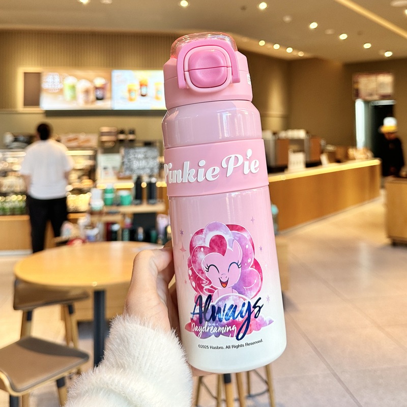 史努比儿童保温杯女孩上学专用小学生食品级316吸管杯子男双饮杯|undefined