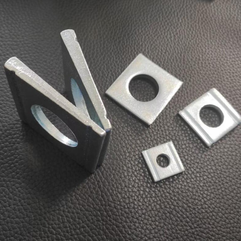 碳钢 蓝白锌 DIN434，M12，孔13.5，工字钢用垫圈 槽钢用双槽垫片