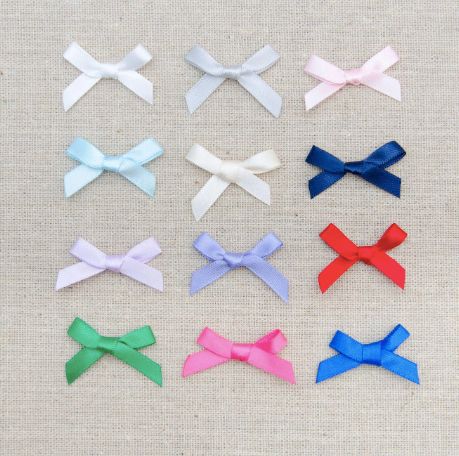 3*3.5cm handmade bow DIY accessory ribbon for kids' clothes, underwear, and pants polyester bow customizable