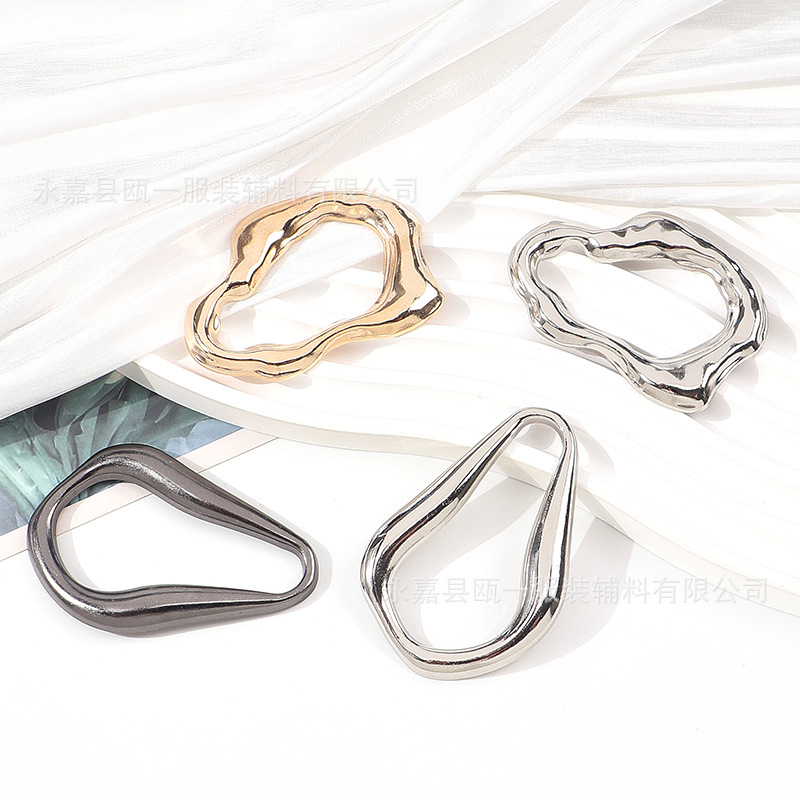 Europa y los Estados Unidos bañador de decoración hebilla de aleación de forma especial accesorios de ropa bolsas de zapatos hebilla de cadena accesorios de zinc hebilla de ropa