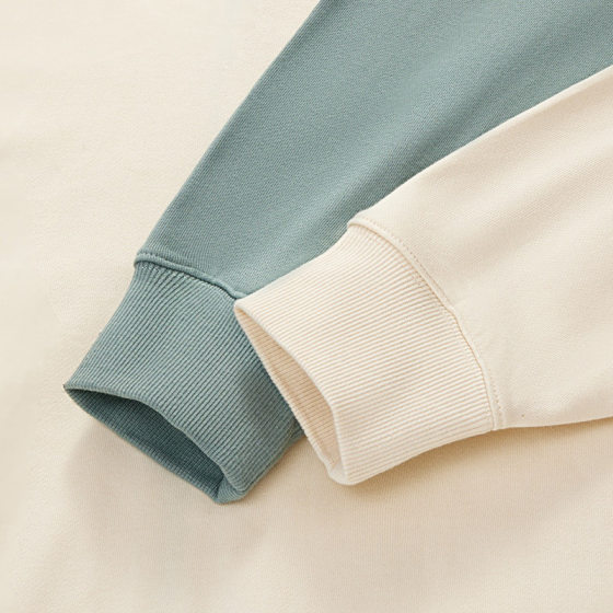 330 crested collar terry sweater
