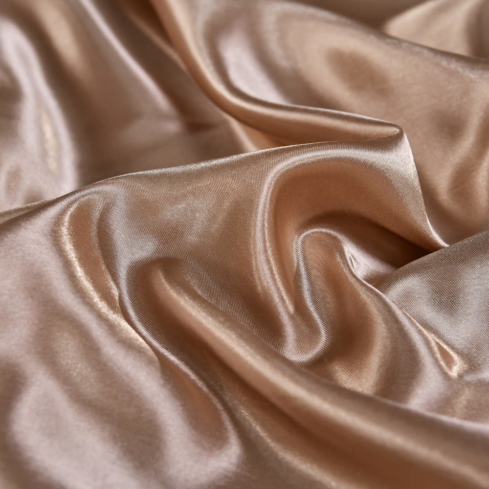 Bright satin pillowcase size bedding 90 color DINK fabric_voghion.com