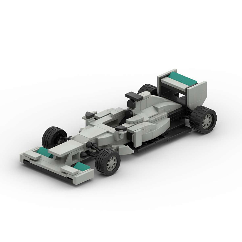 Compatible with LEGO Formula MOC-103652 F1 Mercedes W03 Racing Male Jumper Toy Model