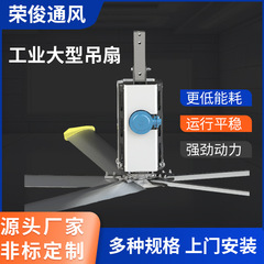 栄俊永磁工業吊り扇SYP-48の直径4.8メートル倉庫牧場フィットネス館などに吊り扇を取り付けた