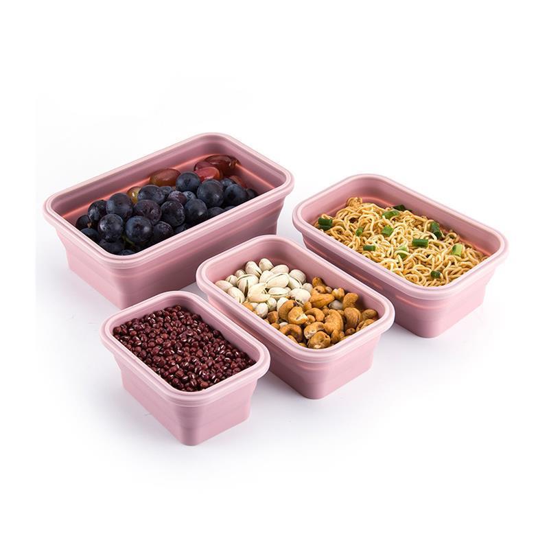 Contenedor de Alimentos Plegable de Silicona en 4 Tamaños