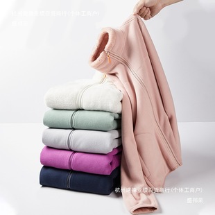 Sheng Bang Rong Two-sided New Wearing Coral Fleece Warm Cardigan Men's and Women's Thickened Jacket Spring Autumn Winter Couple Rocking Outdoor