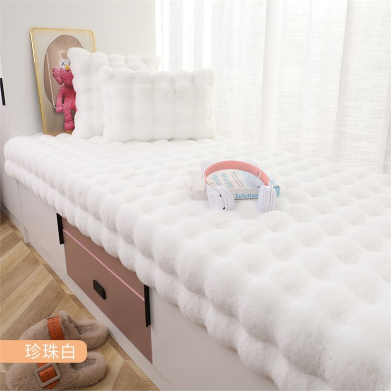 Qítā Jiā Washable Office Leisure Study Room Stain Resistant Rug Carpet (Car Carpet) - white-bubble-fleece-1550g-fleece-width-60cmx-length-160cm-anti-slip-thickened