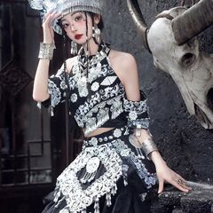 贵州少数民族少女苗寨苗疆摄影苗族写真服装服饰云南旅拍新款