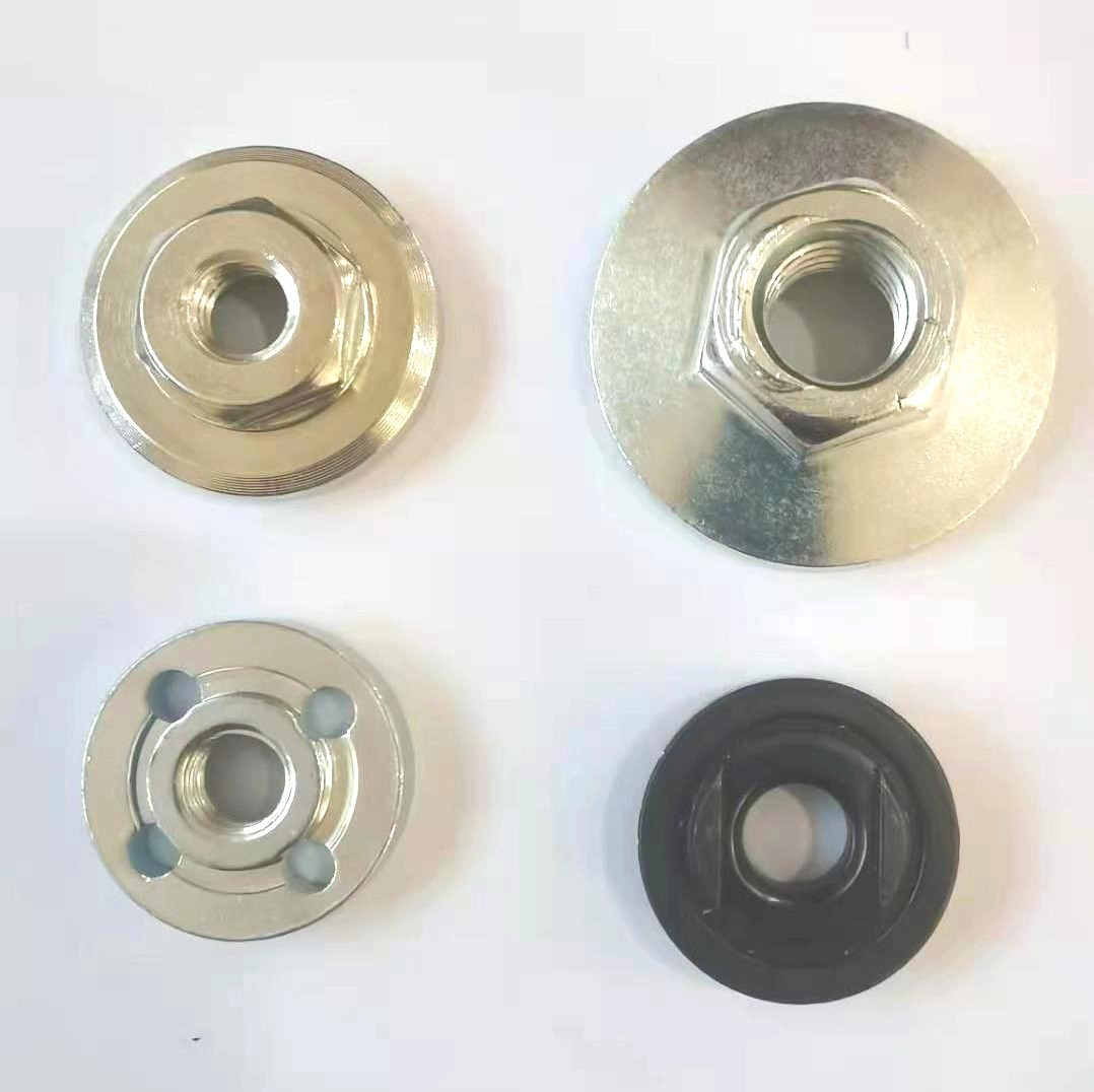 角磨机夹板电圆锯磨光机锯片压板批发9523改装螺母六角电动