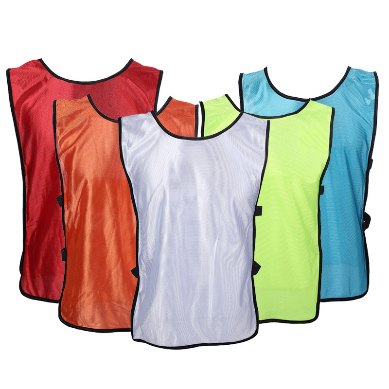 Factory Wholesale Vests, Round Neck Sleeveless Vests for Children and Adults, Long Vests for Group Training Uniforms