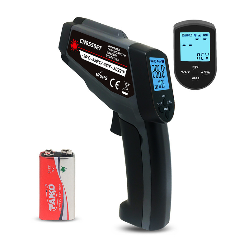 CN8550ET多功能带NCV测温枪便携家用温度表厨房食品测温仪查尔孟