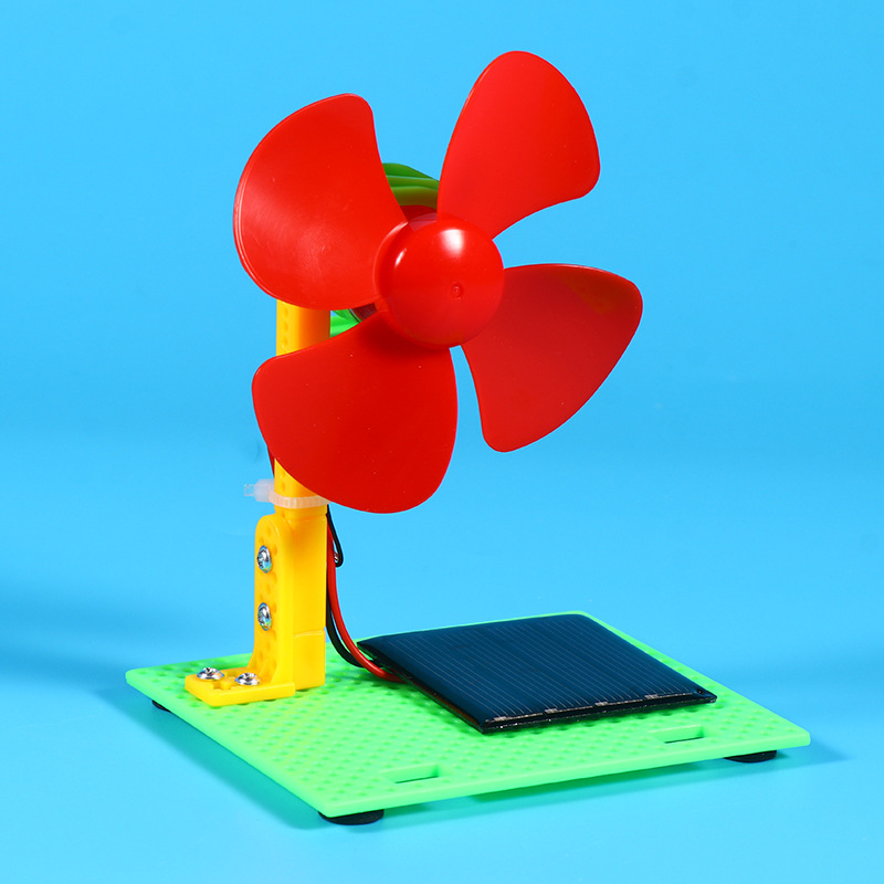 Science and technology small production diy handmade small invention student fan desk lamp aircraft trash can scientific experimental materials