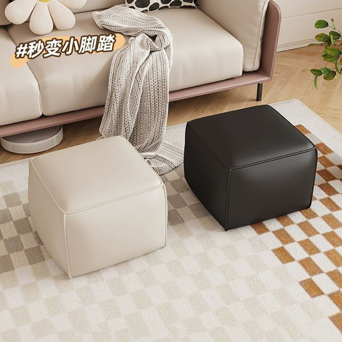 Lazy Footstool for Home Use, Shoe-Changing Stool, Living Room Sofa Footrest, Floor Cushion, Tatami Small Square Stool, Footstool