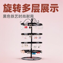 アマゾン爆発モデル 36 ペア黒鉄イヤリングラッククロスボーダー Aliexpress 装飾ラックジュエリーラック収納