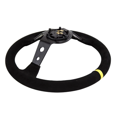 Omp Black Suede Deep: Steering wheel