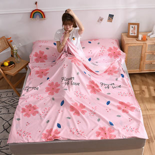 Anti-Dirty Sleeping Bag Single Travel Bed Sheets Double Adult Adult Business Trip Quilt Cover Portable Travel Quilt Cover Aliexpress