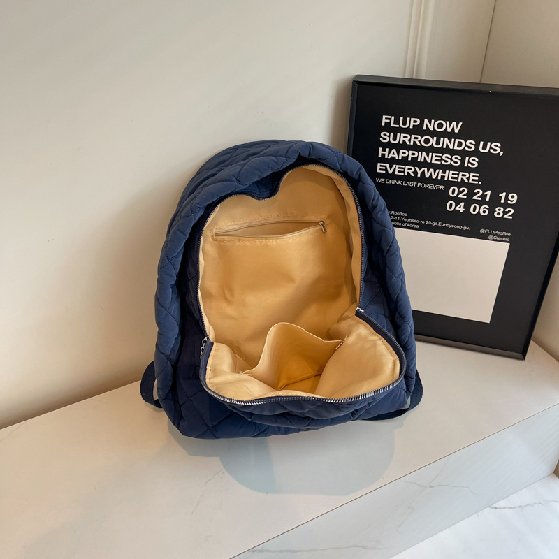 Bolso de hilo de bordar Lingge Mochila de verano 2024 nuevo estilo mochila casual estudiante universitario bolso de gran capacidad mochila