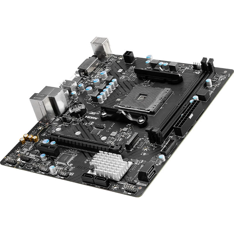 Подходит материнская плата AMD MSI B450M-A Pro Max II, сокет AM4, поддержка серий 3000/5000