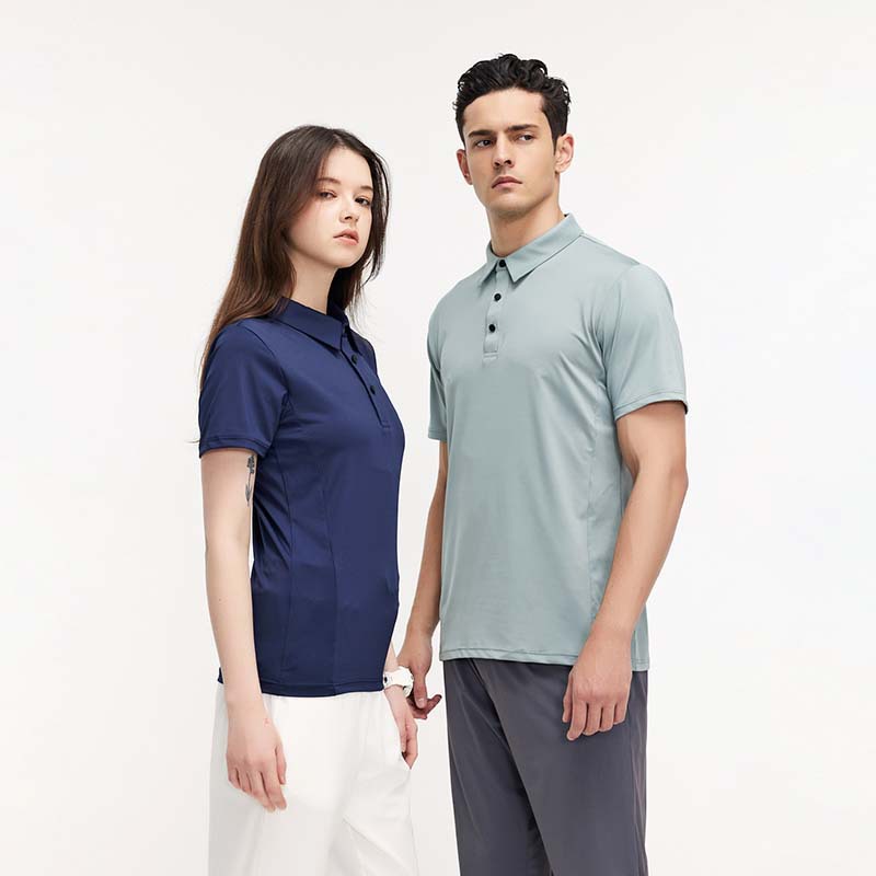 Verano hombres y mujeres golf tenis club grupo ropa de secado rápido ropa casual de negocios polo en stock impreso LOGOTIPO