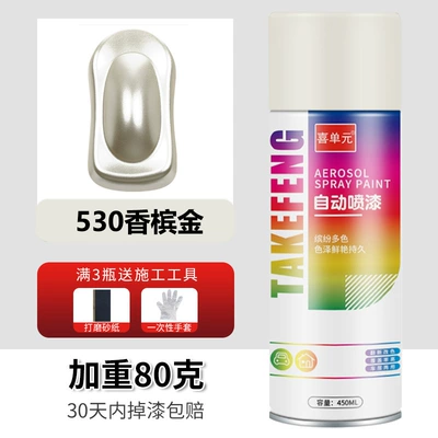Black and White Paint Cans, Avtomobil boyası - champagne-gold-450ml-bottle-spray-paint