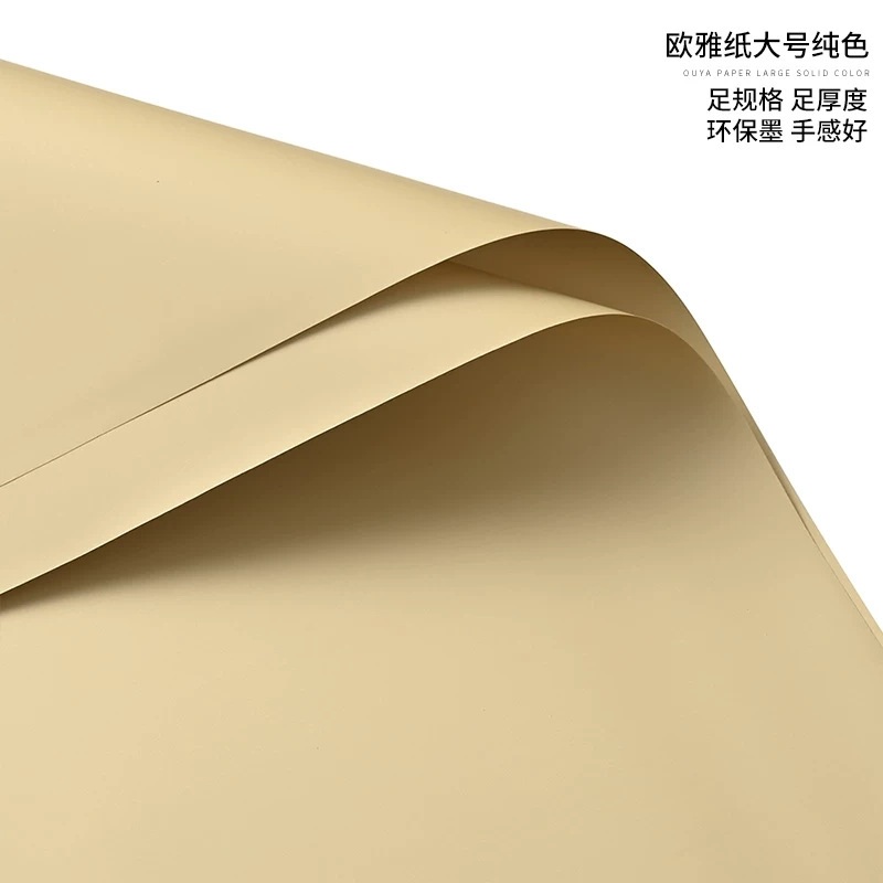 Papel para Envolver Flores Estilo Coreano Papel Ouya Impermeable de Color Liso para Regalos