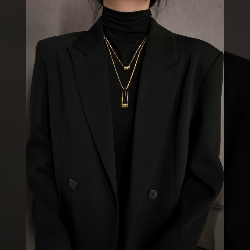 Elegant Rectangle Alloy Wholesale Sweater Chain display picture 2