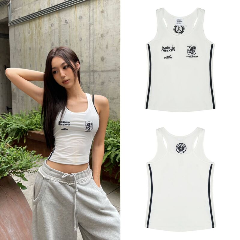 Badblood Embroidered Logo Badge Jersey Style Vest Slim Casual American Summer Street Sports Vest