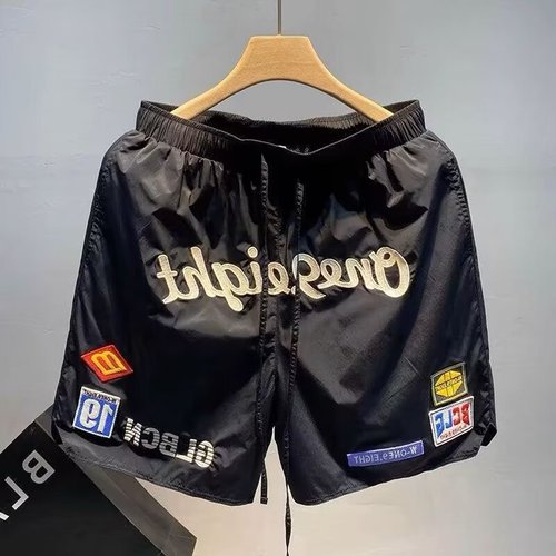 American streetwear shorts summer men loose casual sports high street basketball five-pocket pants trendy breathable beach style