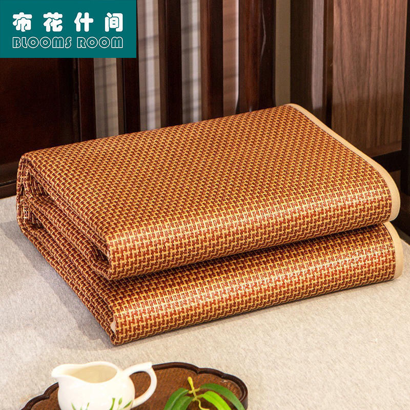 凉席三件套.米.米.床单人凉席可折叠冰丝席冰