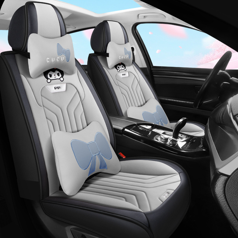 Universal – Seat cushion, seat cover Universal - deluxe-gentleman-gray-split-head