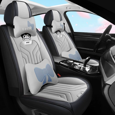 Seat cushion, seat cover car seat cushion four seasons universal - deluxe-edition-gentleman-gray-split-head