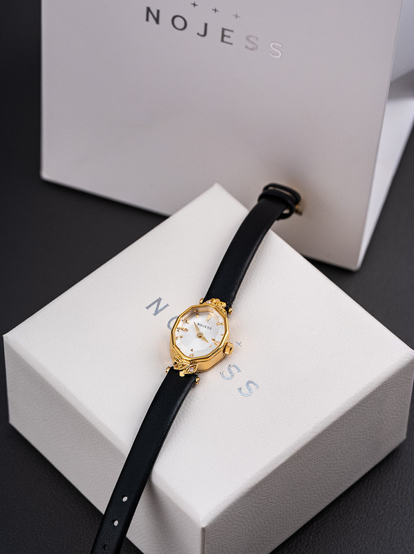 Agete同タイプ中古腕時計ミニ秀気角型麦穂レディース角型レトロ石英時計watch|undefined