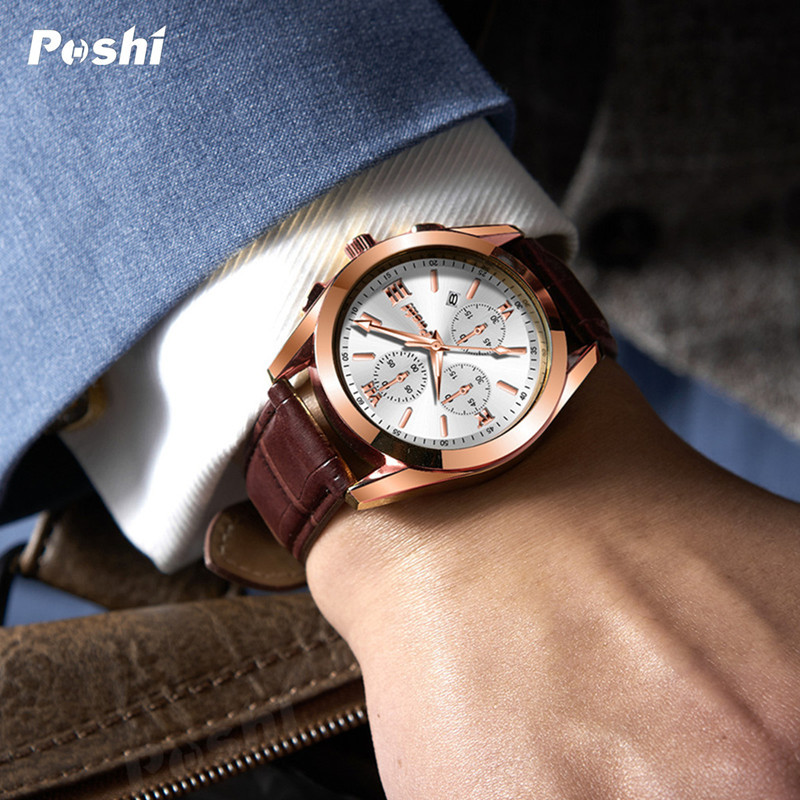 Nuevo reloj de movimiento automático reloj de los hombres calendario luminoso impermeable moda reloj de cuarzo de los hombres