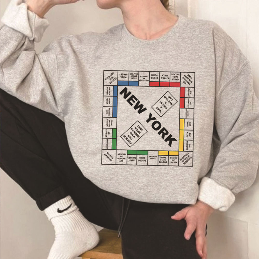 New York Monopoly Sweatshirt and Just Like That Hoodied New