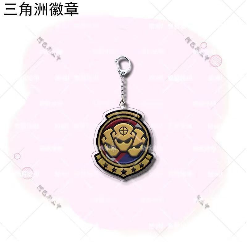 三角洲行动游戏周边亚克力钥匙扣天才少年威龙徽章个性背包士气章|undefined