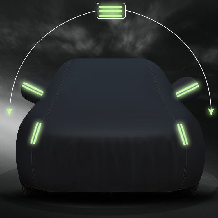 Extra-Thick Car Cover Full Cover 420D Oxford Cloth Weatherproof and Dustproof Car Cover Car Off-Road Suv Four-Season Sun Protection Car Cover