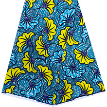 非洲安哥拉面料现货首饰饰品DIY面料涤纶双面渗透印花布料蓝色