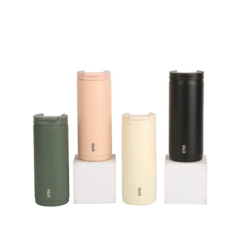 Новый 304 из нержавеющей стали с откидной крышкой прямой напиток кофе чашка портативная чашка с водой высокая ценность для девочек мини-чашка с водой чашка