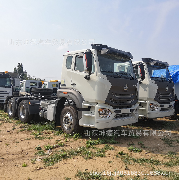 中国重汽新车豪瀚N豪沃E牵引卡车出口刚果电话18953179828