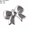 55*42*8mm silver bow tie