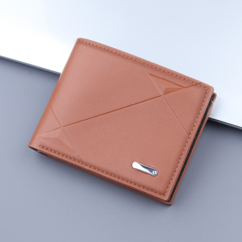 Cartera corta titular de la tarjeta de cartera de los hombres integrada billetera de los hombres plegable corto clip hombres de gran capacidad de comercio exterior