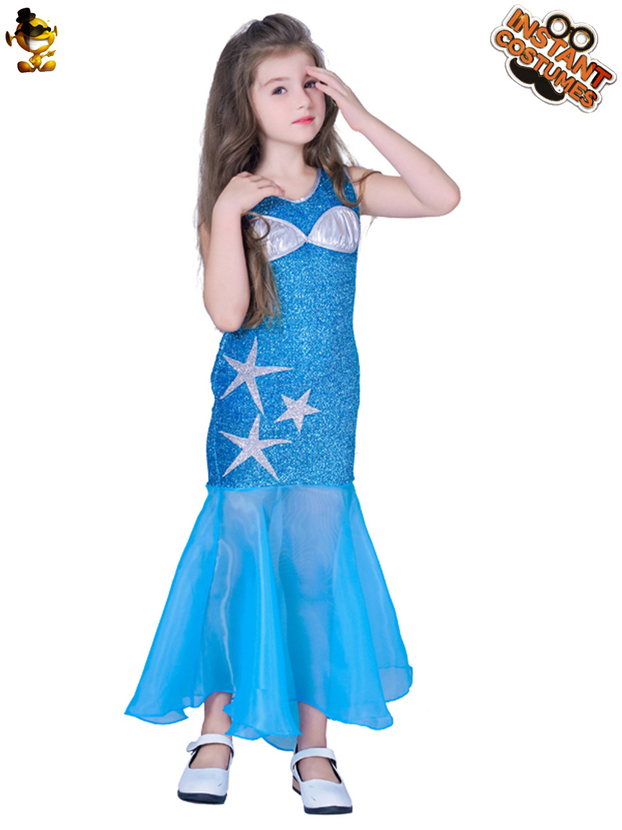 Halloween Cosplay traje mascarada etapa rendimiento traje ropa de fiesta pequeña sirena traje image 6