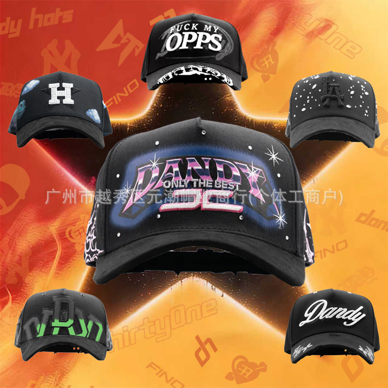 Cross-Border In-Stock Dandy Hat Barbas Hat Hip-Hop Adjustable Dandy Beard Hat Tiktok Chip